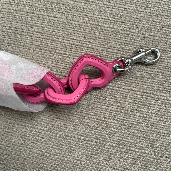 Coach Cassie Crossbody 19 With Heart Strap In Petunia with pins and rivets NWT - Picture 11 of 16